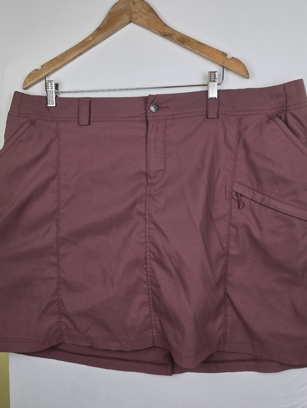 Duluth Trading Women Plus Size 22W Dry On The Fly Skort Mauve